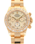Rolex - Rolex Yellow Gold Daytona Baguette Diamond Watch Ref. 116568 - The Keystone Watches