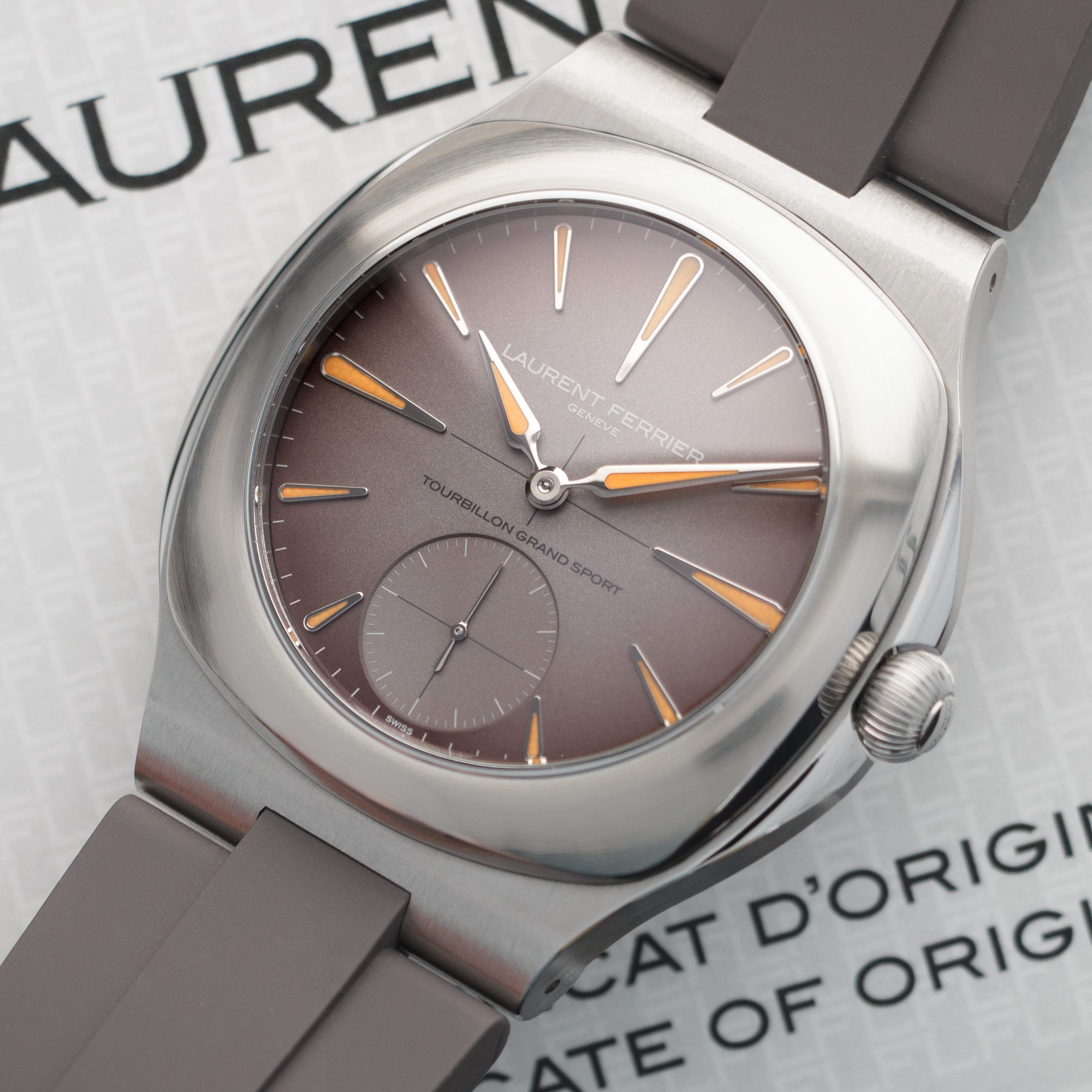 Laurent Ferrier - Laurent Ferrier Steel Grand Sport Tourbillon Watch, Limited to 12 Pieces - The Keystone Watches
