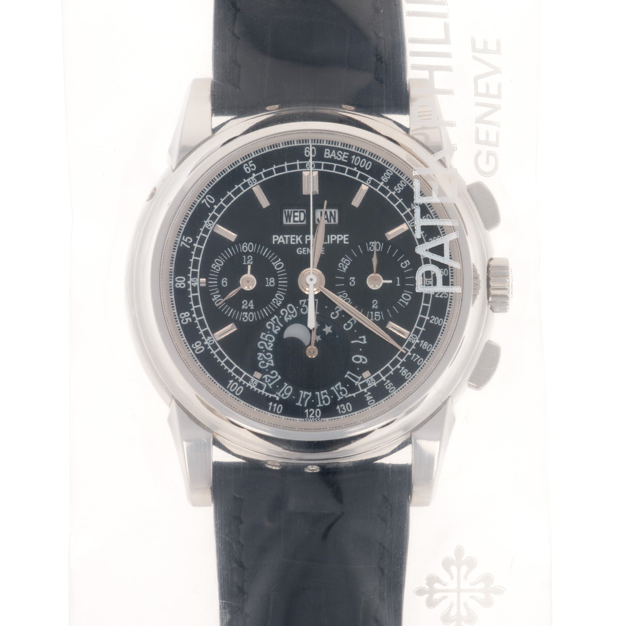 Patek Philippe - Patek Philippe Platinum Perpetual Calendar Chronograph Watch Ref. 5970 Unworn and in Original Seal - The Keystone Watches