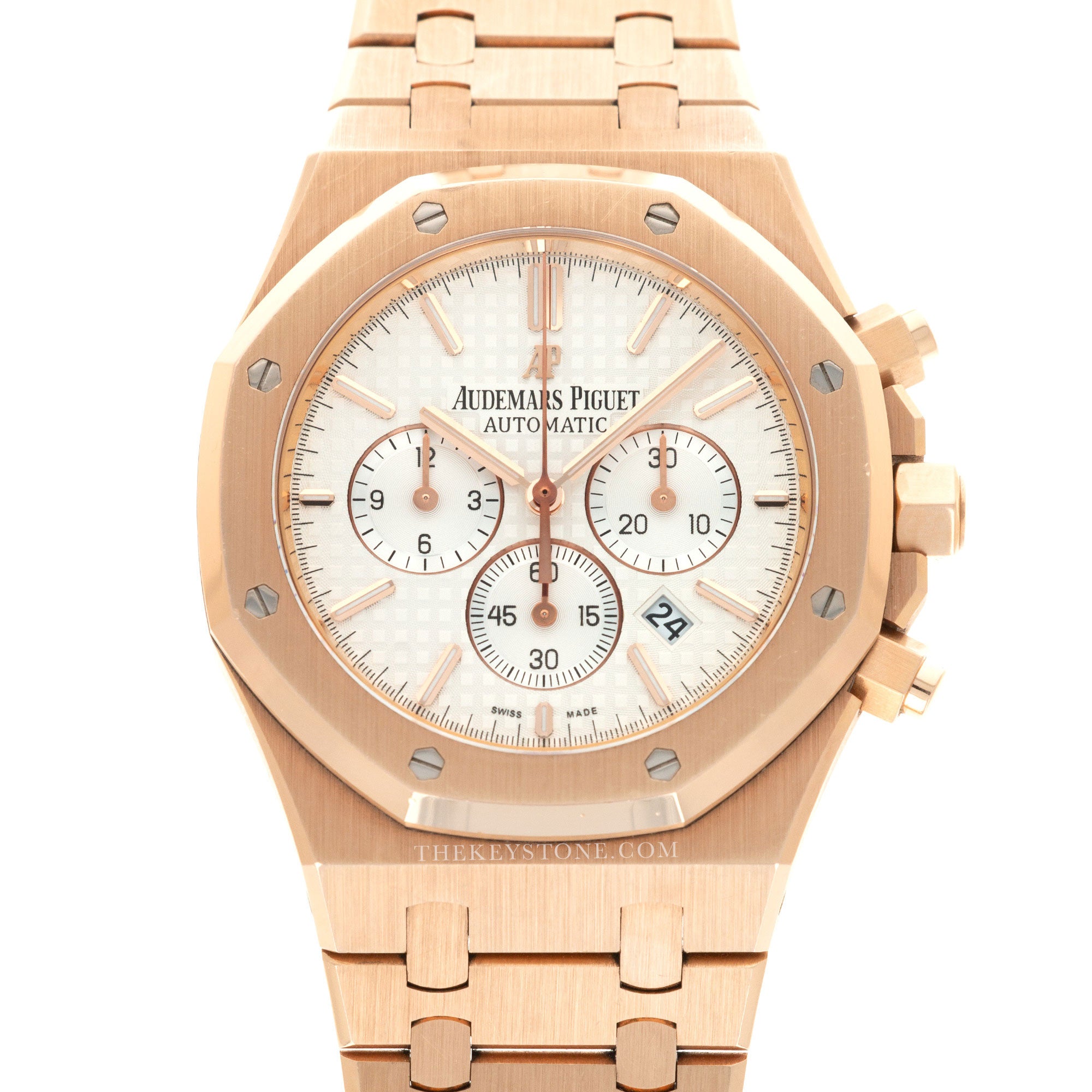 Audemars Piguet - Audemars Piguet Rose Gold Royal Oak Chrono Watch Ref. 26320 - The Keystone Watches