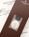 Patek Philippe - Patek Philippe Platinum Perpetual Split Seconds Chrono Watch Ref. 5204 in Double Sealed and Unworn Condition - The Keystone Watches