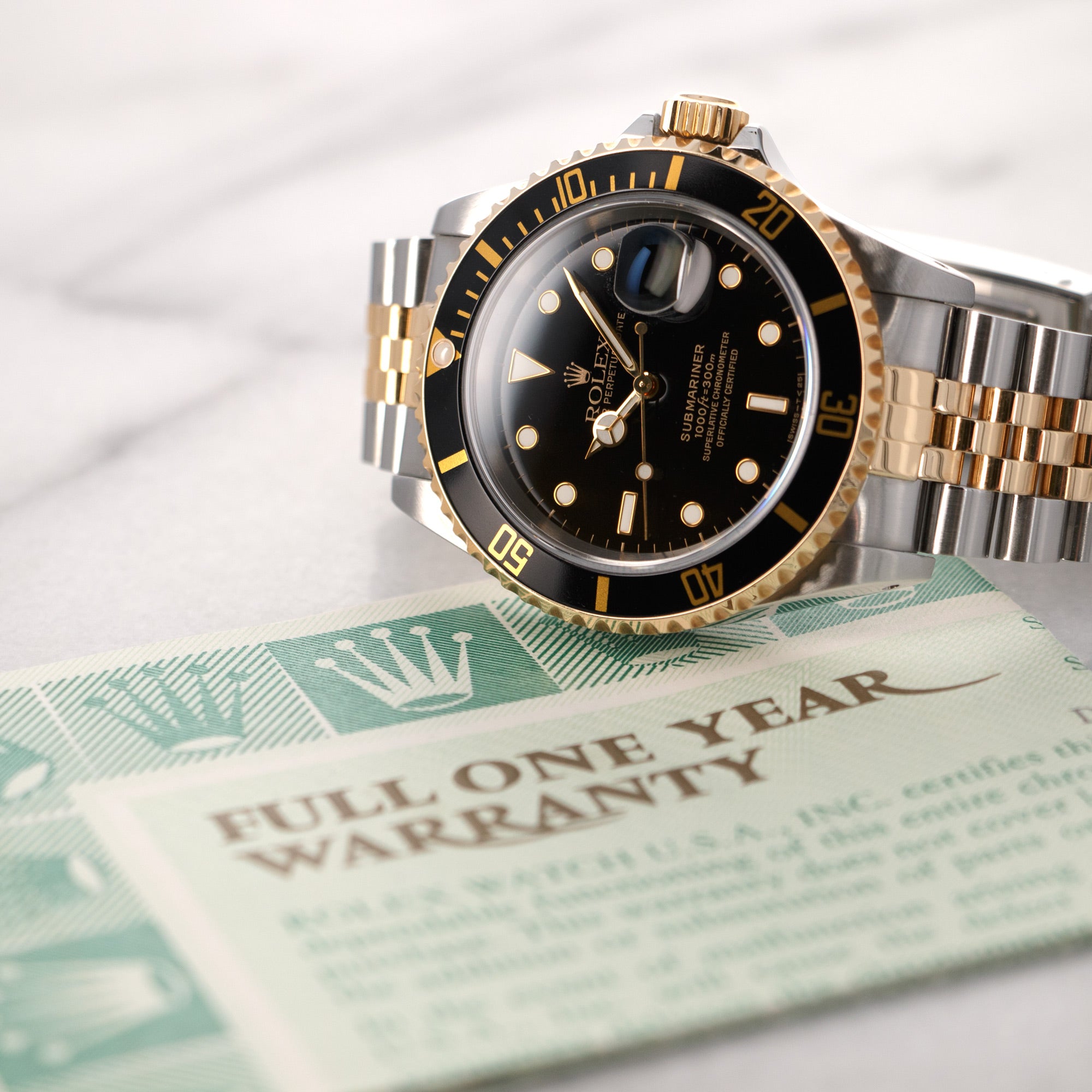 Rolex - Rolex Two-Tone Submariner, Ref. 16613 with Original Paper - The Keystone Watches