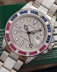 Rolex - Rolex White Gold GMT-Master II Diamond Sapphire Ruby Watch Ref. 11675 - The Keystone Watches