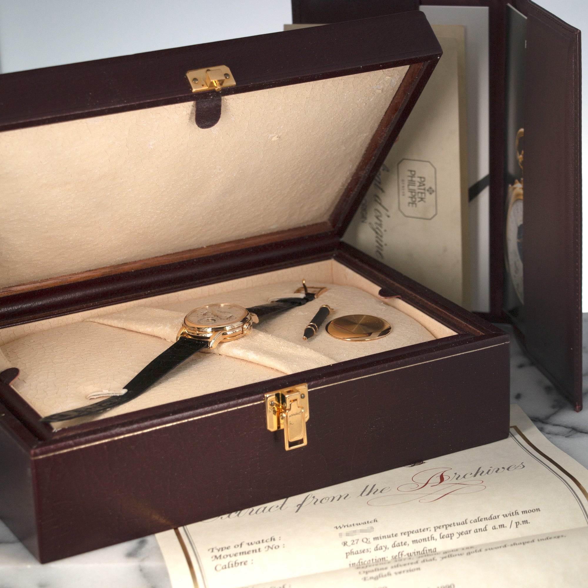 Patek Philippe - Patek Philippe Yellow Gold Minute Repeater Perpetual Calendar Ref. 3974 - The Keystone Watches