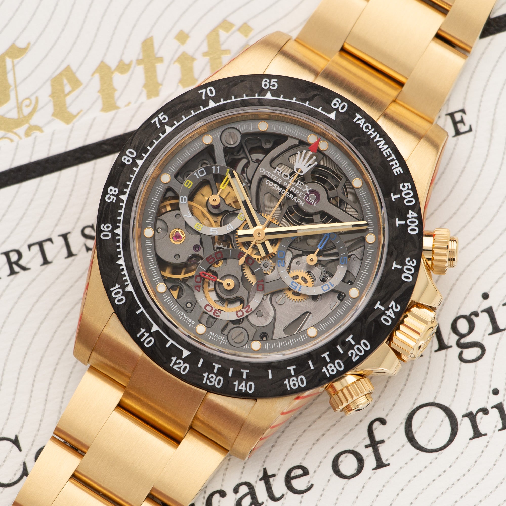 Rolex - Rolex Yellow Gold Daytona La Montoya Artisans de Geneve Watch - The Keystone Watches