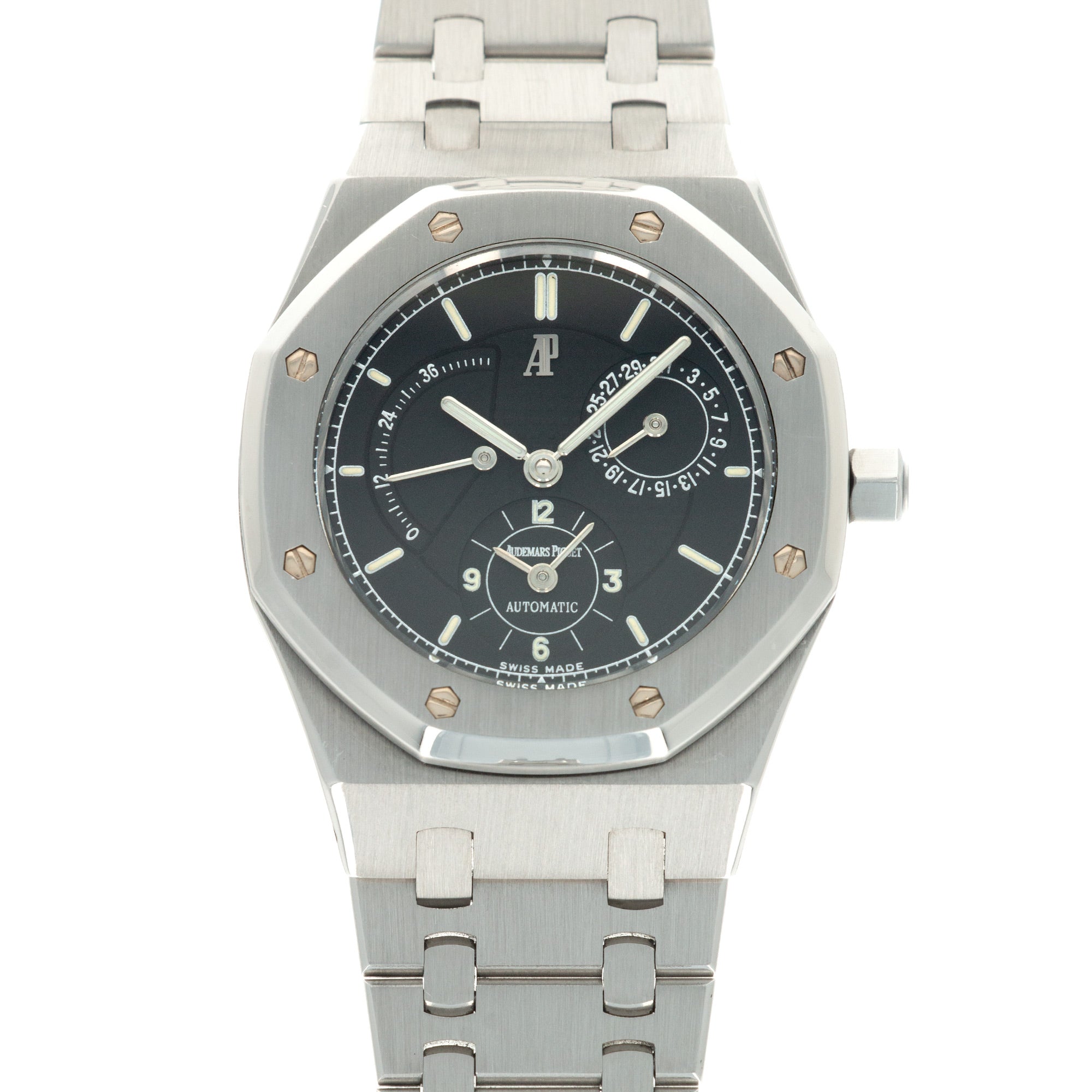 Audemars Piguet - Audemars Piguet Steel Dual Time Royal Oak Watch Ref 25730 - The Keystone Watches