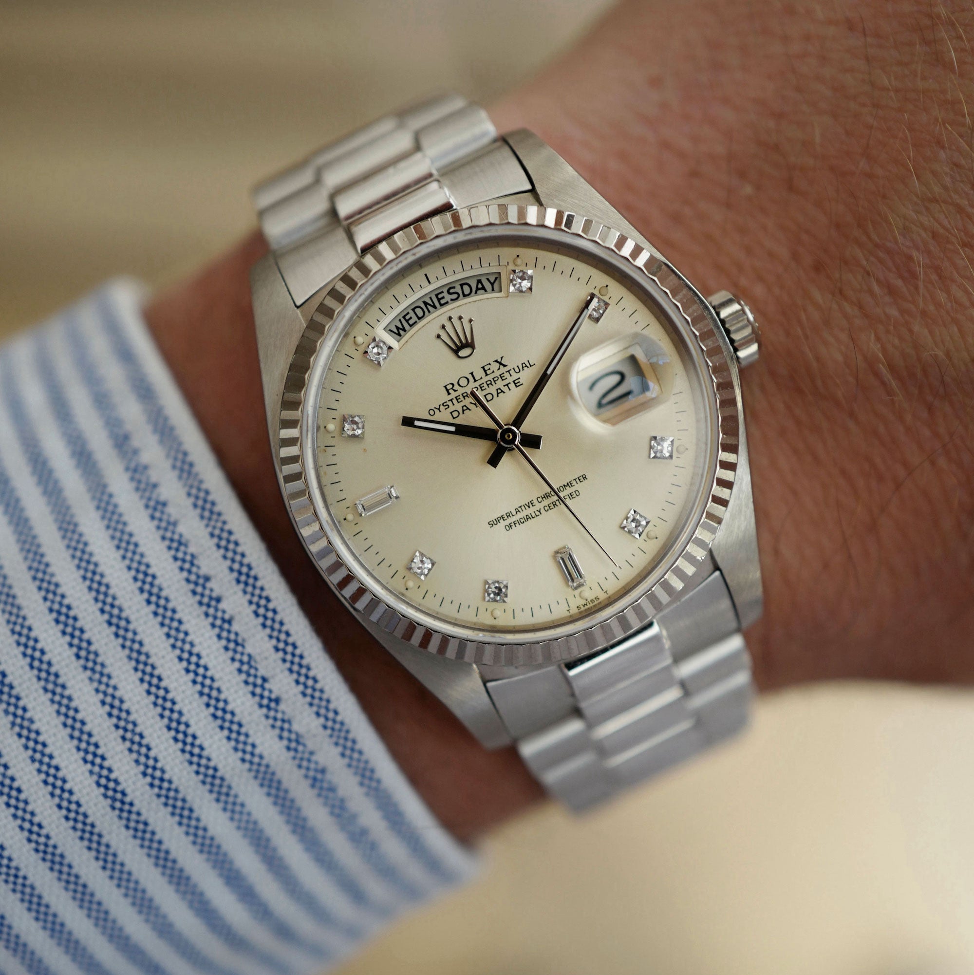 Rolex - Rolex White Gold Day-Date, Ref. 18039 - The Keystone Watches
