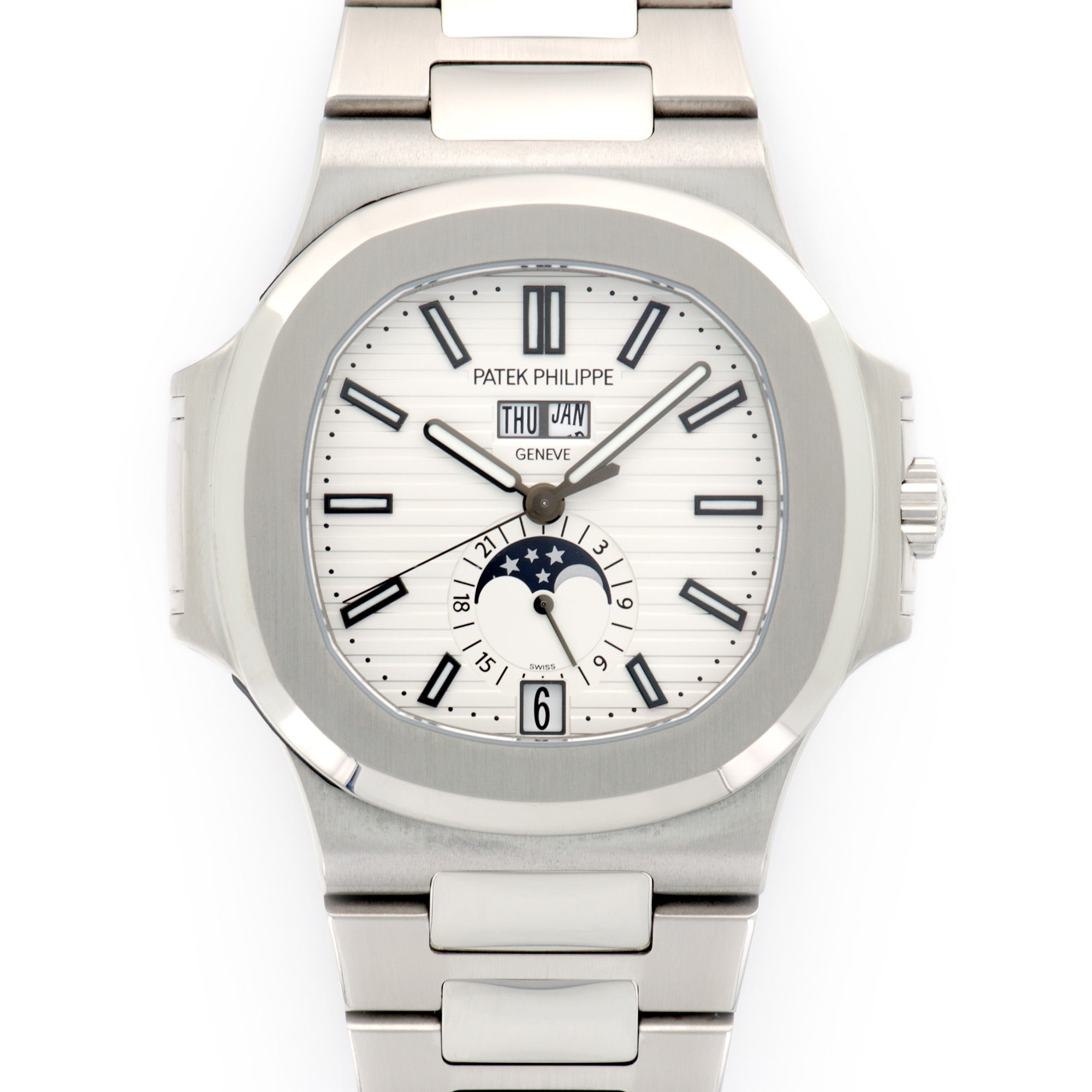 Patek Philippe - Patek Philippe Nautilus Moonphase Watch Ref. 5726 in Double Sealed and Unworn Condition - The Keystone Watches