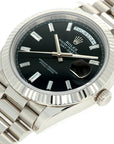Rolex - Rolex Day-Date white gold baguette diamond dial ref. 228239 - The Keystone Watches