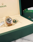 Rolex - Rolex Yellow Gold GMT-Master II Sapphire Ruby Watch Ref. 116748 in Unworn Condition - The Keystone Watches
