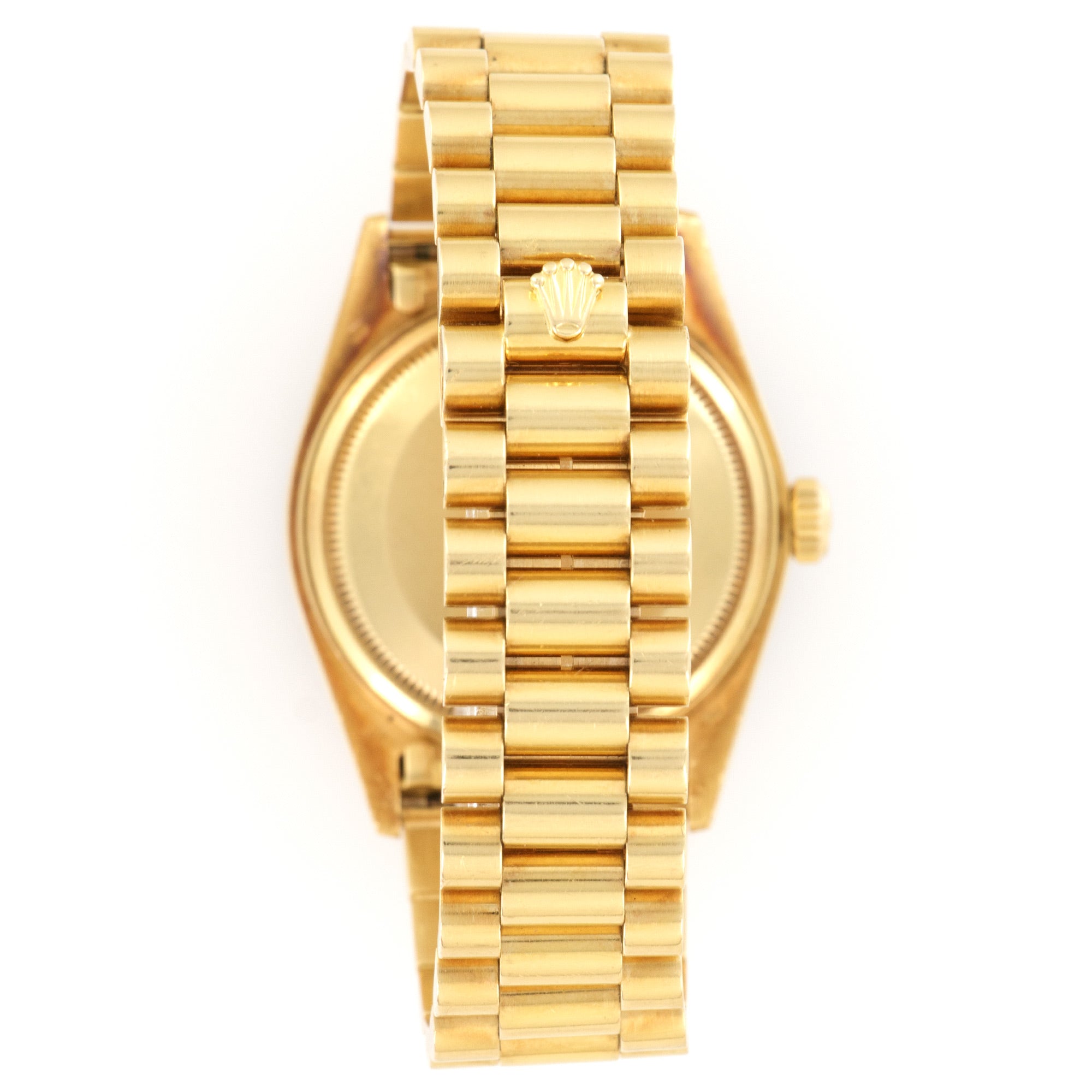 Rolex - Rolex Yellow Gold Day-Date Blue Vignette Diamond Watch Ref. 18048 - The Keystone Watches