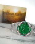 Audemars Piguet - Audemars Piguet White Gold Diamond & Emerald Royal Oak Watch - The Keystone Watches