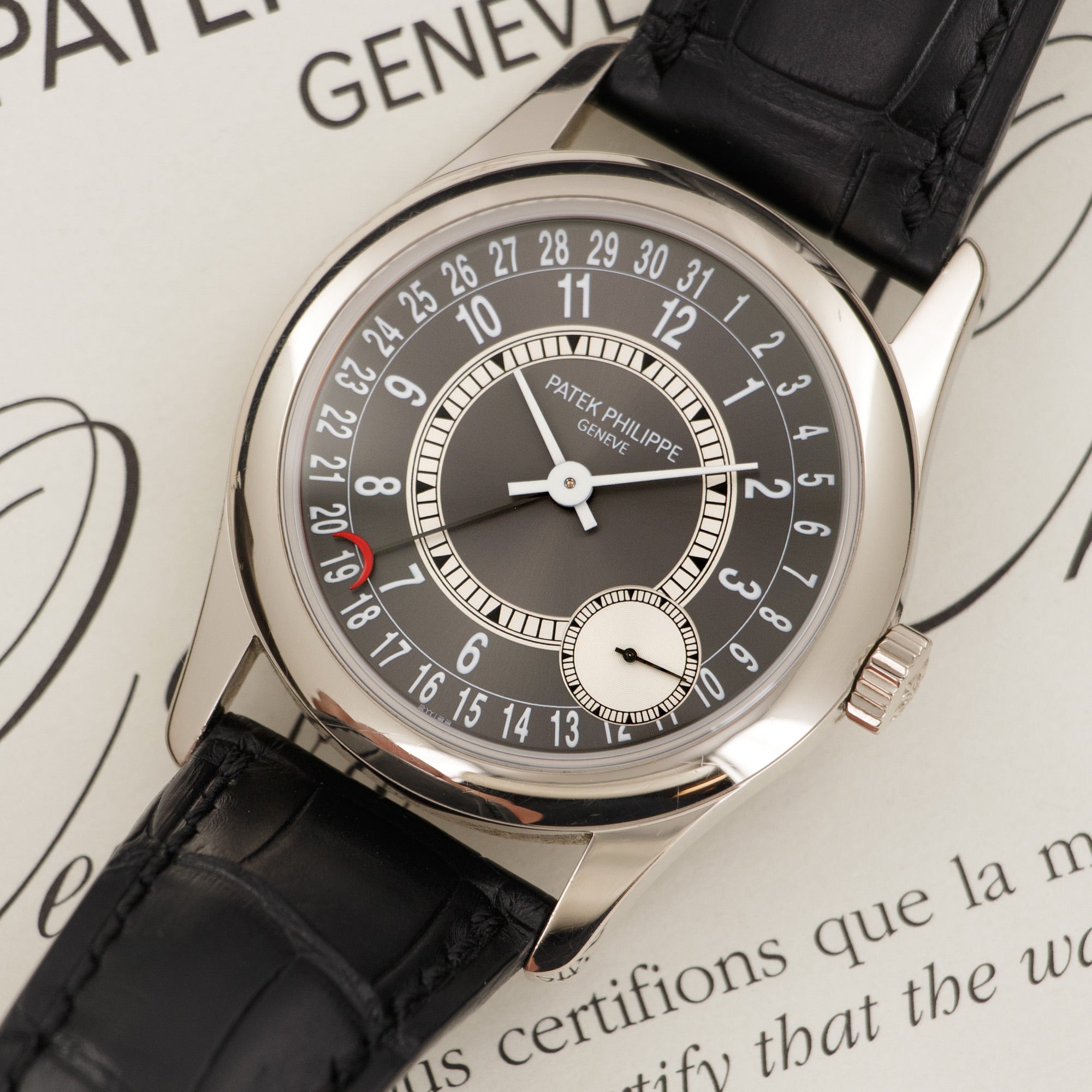 Patek Philippe - Patek Philippe White Gold Calatrava Watch Ref. 6000 - The Keystone Watches