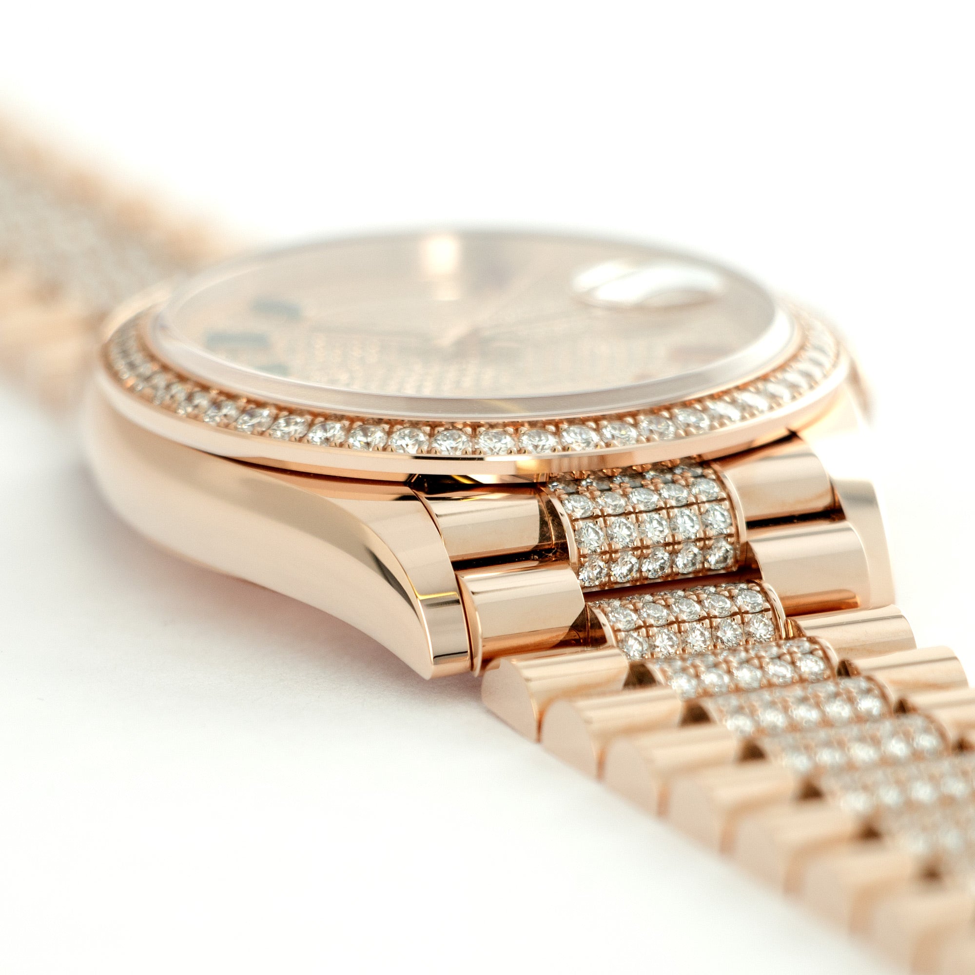 Rolex - Rolex Rose Gold Day-Date Rainbow Watch Ref. 128345 - The Keystone Watches