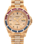 Rolex - Rolex Yellow Gold GMT-Master Diamond Ruby Sapphire Watch Ref. 16758 - The Keystone Watches