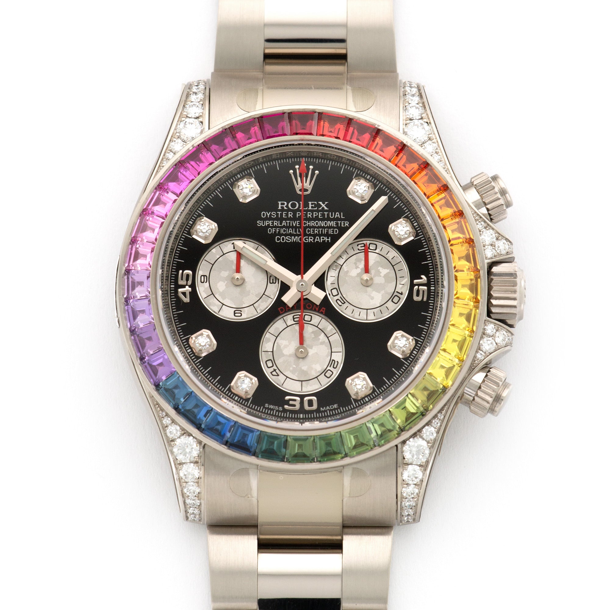 Rolex - Rolex White Gold Cosmograph Daytona Rainbow Watch Ref. 116599 - The Keystone Watches