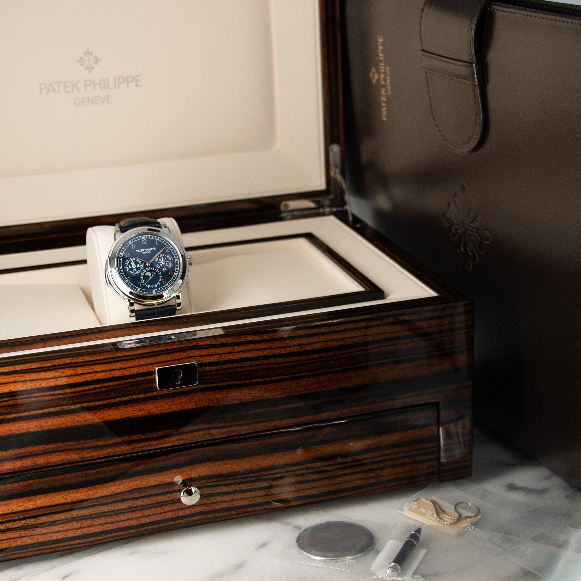 Patek Philippe - Patek Philippe Platinum Perpetual Calendar Minute Repeater Watch Ref. 5074, One of Only Two Known - The Keystone Watches