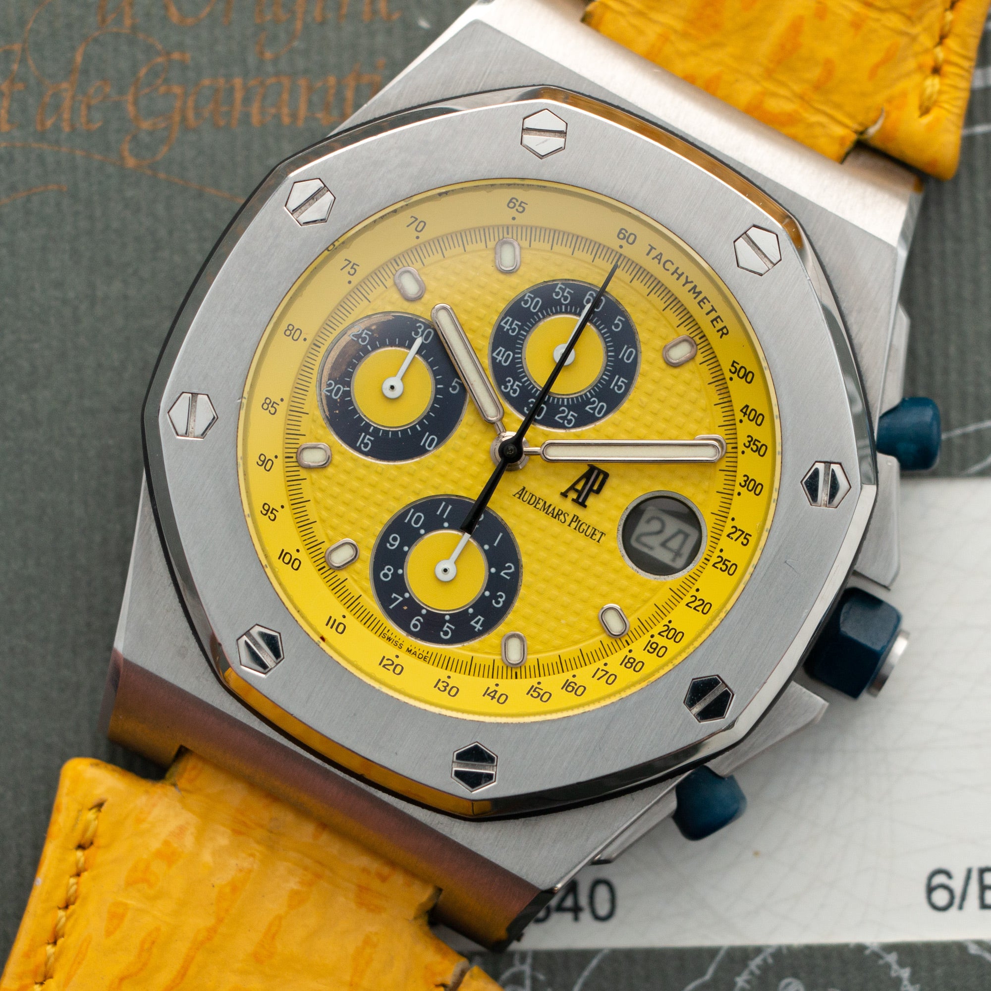 Audemars Piguet - Audemars Piguet Royal Oak Offshore Chronograph Yellow Watch - The Keystone Watches