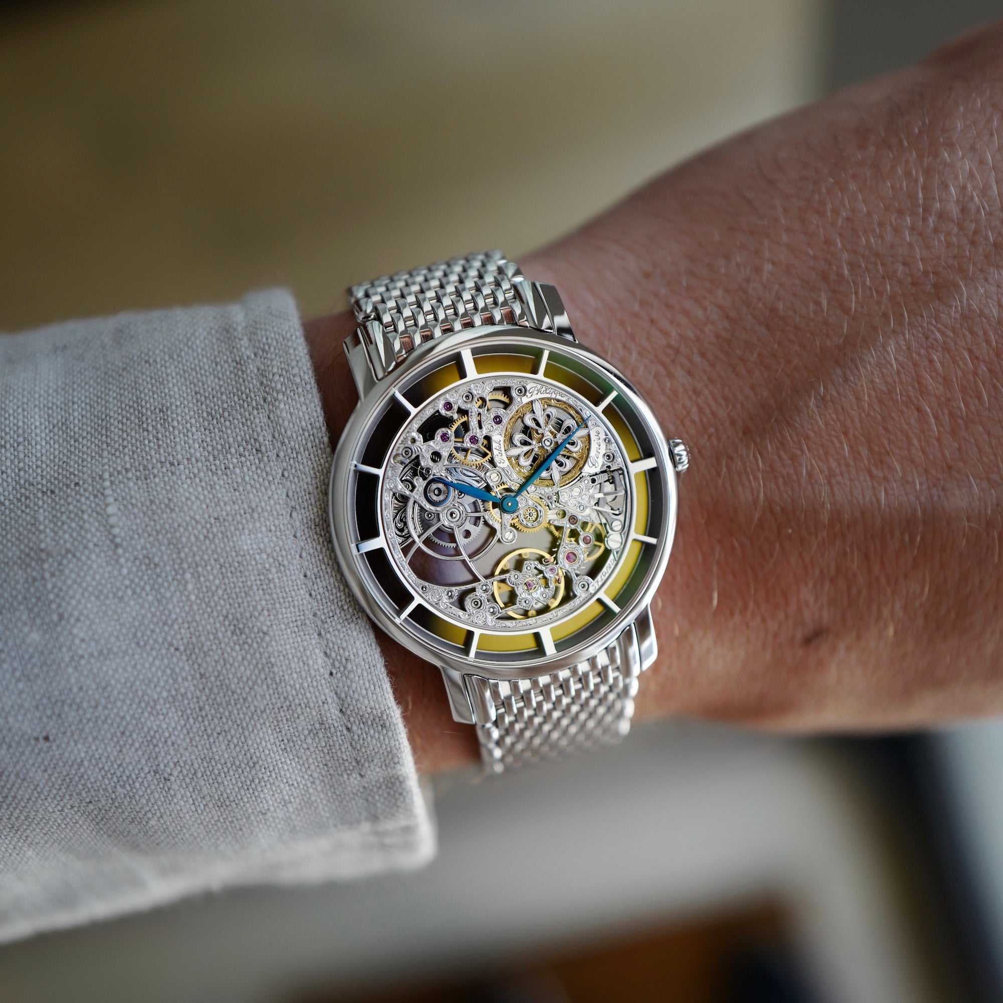 Patek Philippe - Patek Philippe White Gold Skeletonized Ultra-Thin Watch Ref. 5180/1G - The Keystone Watches