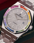 Audemars Piguet - Audemars Piguet White Gold Royal Oak Rainbow Watch - The Keystone Watches
