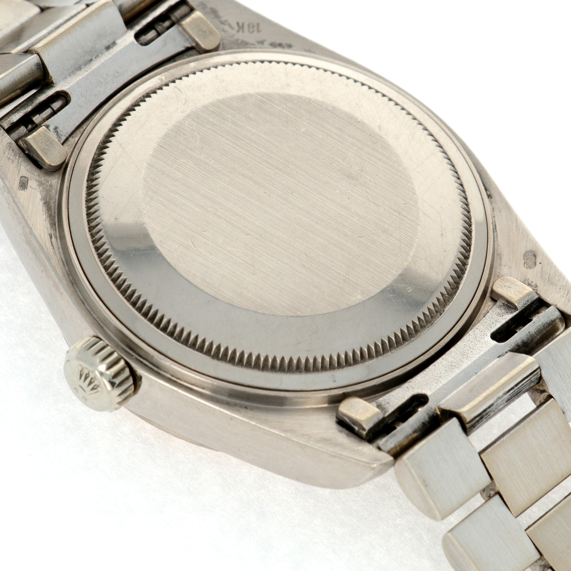 Rolex - Rolex White Gold Day-Date Bark Watch Ref. 18079 with Salmon Jubilee Dial - The Keystone Watches