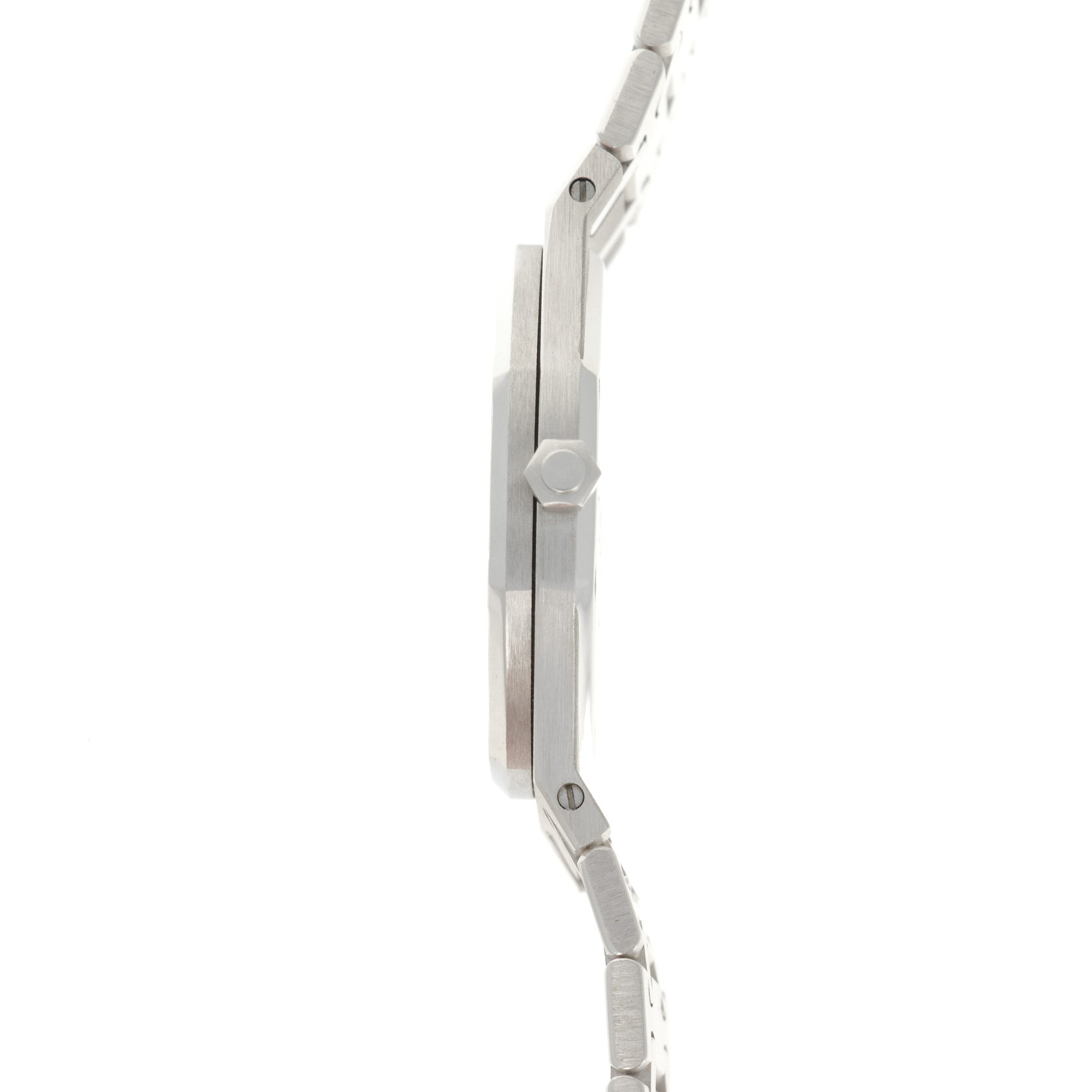 Audemars Piguet - Audemars Piguet White Gold Diamond & Emerald Royal Oak Watch - The Keystone Watches