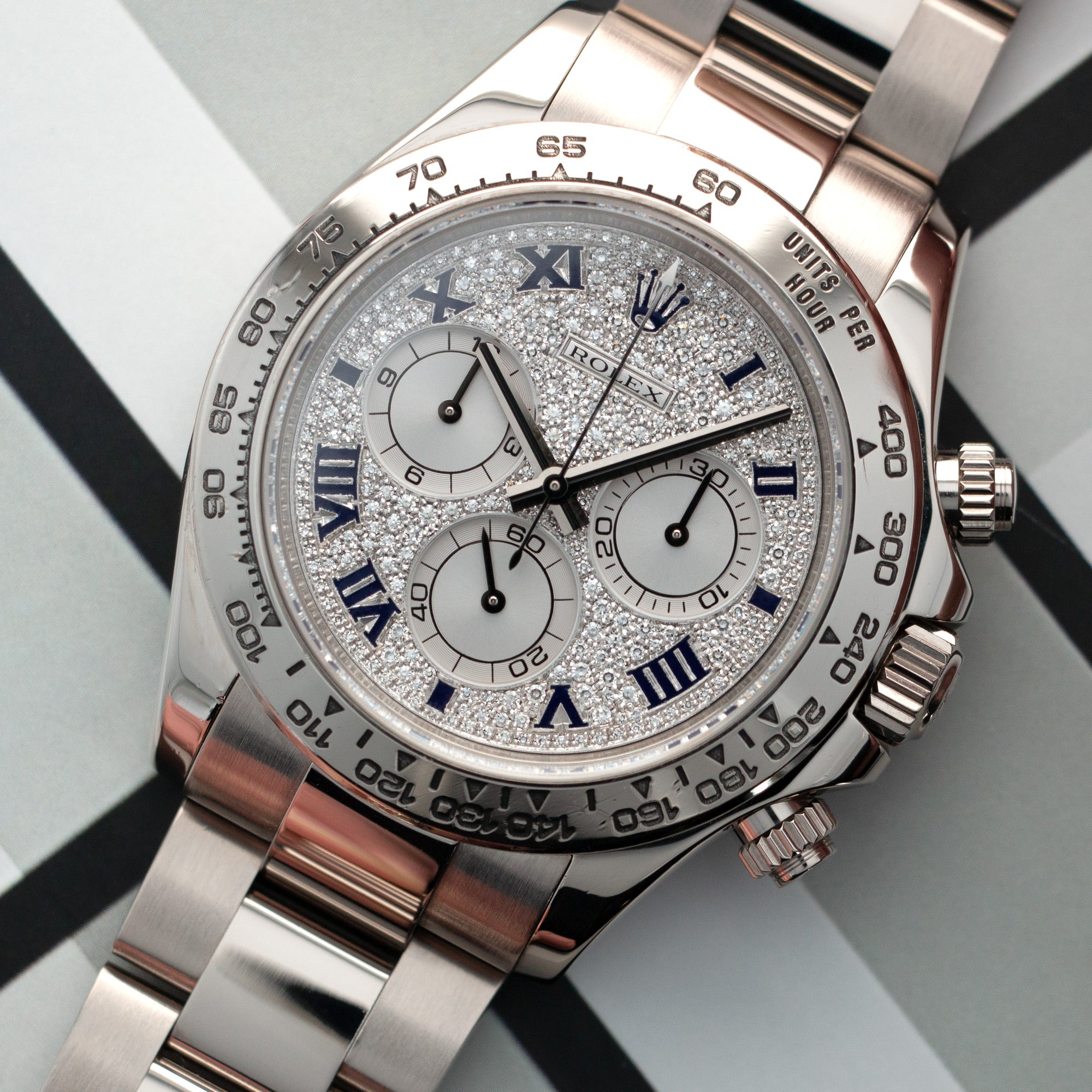 Rolex - Rolex Daytona white Gold with diamond dial ref. 116509 - The Keystone Watches