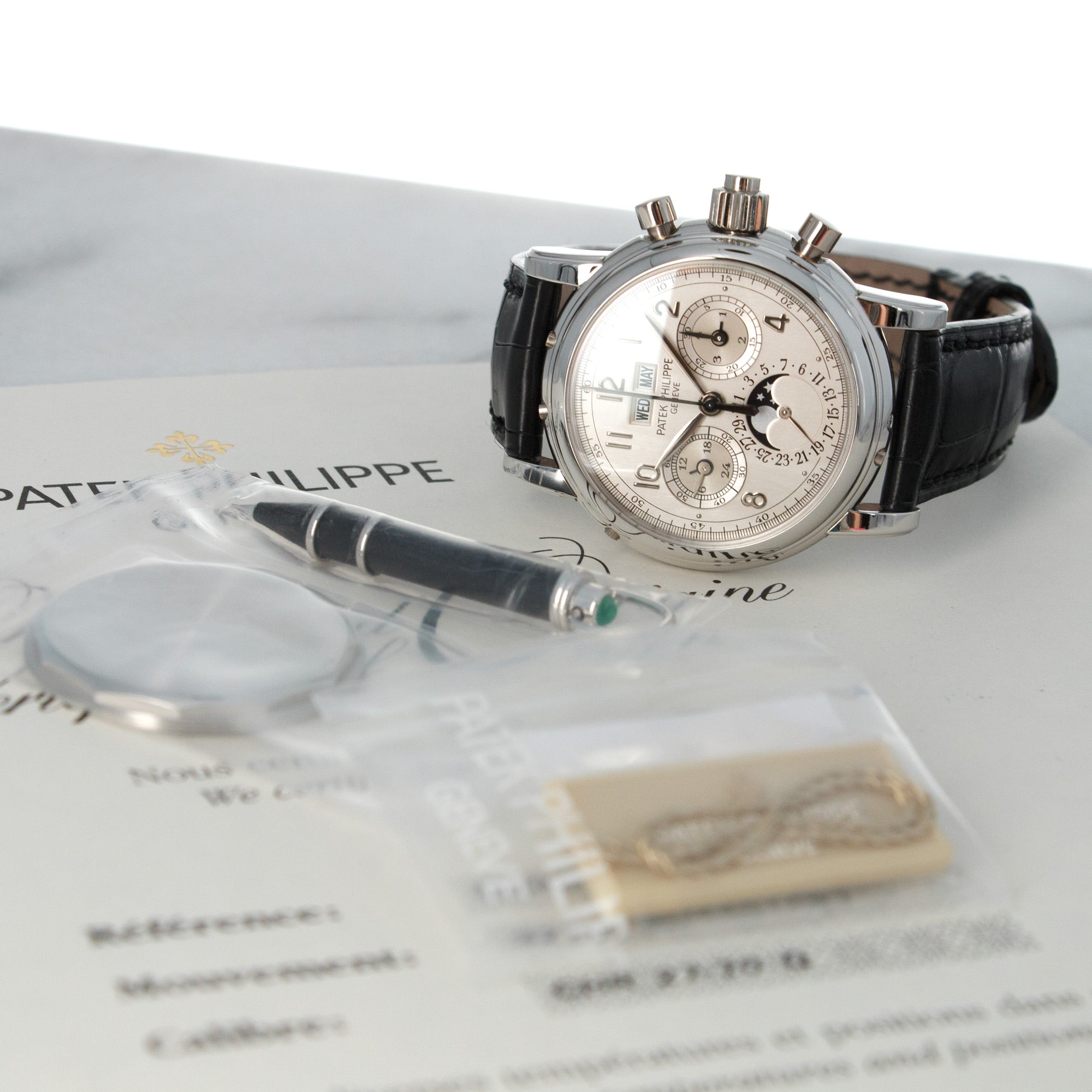 Patek Philippe - Patek Philippe Platinum Perpetual Split Seconds Chronograph Watch Ref. 5004 - The Keystone Watches