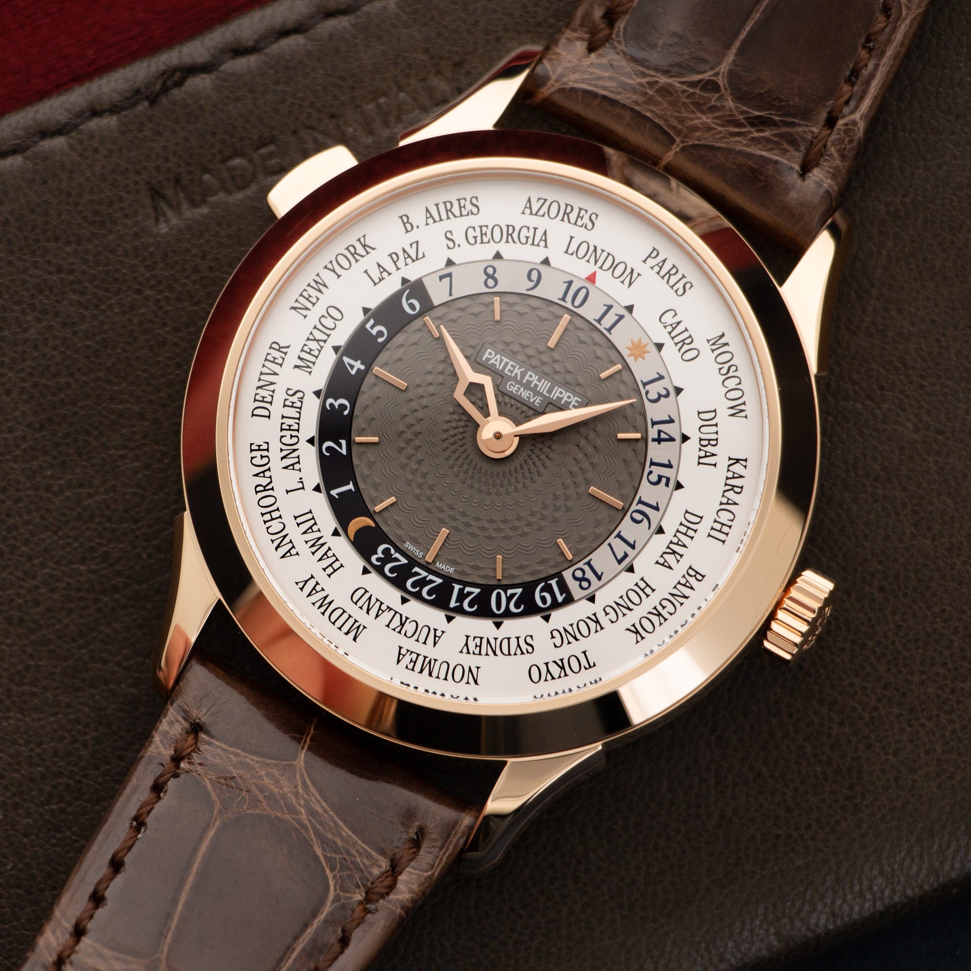 Patek Philippe - Patek Philippe Rose Gold World Time Watch Ref. 5230 - The Keystone Watches
