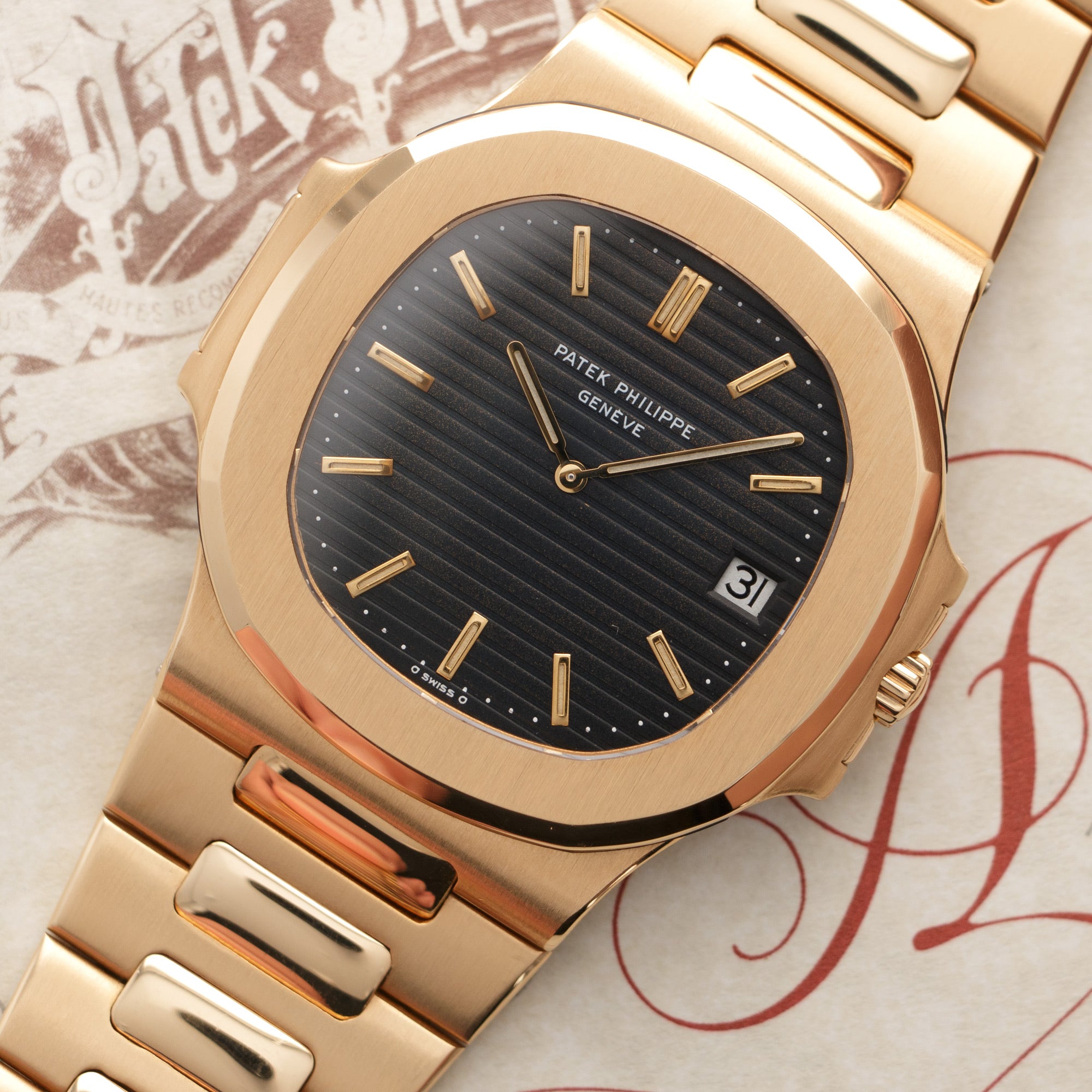 Patek Philippe - Patek Philippe Yellow Gold Nautilus Jumbo Watch Ref. 3700 - The Keystone Watches