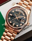 Rolex - Rolex Rose Gold Day-Date Everose Ferrite Diamond Watch Ref. 118235 - The Keystone Watches