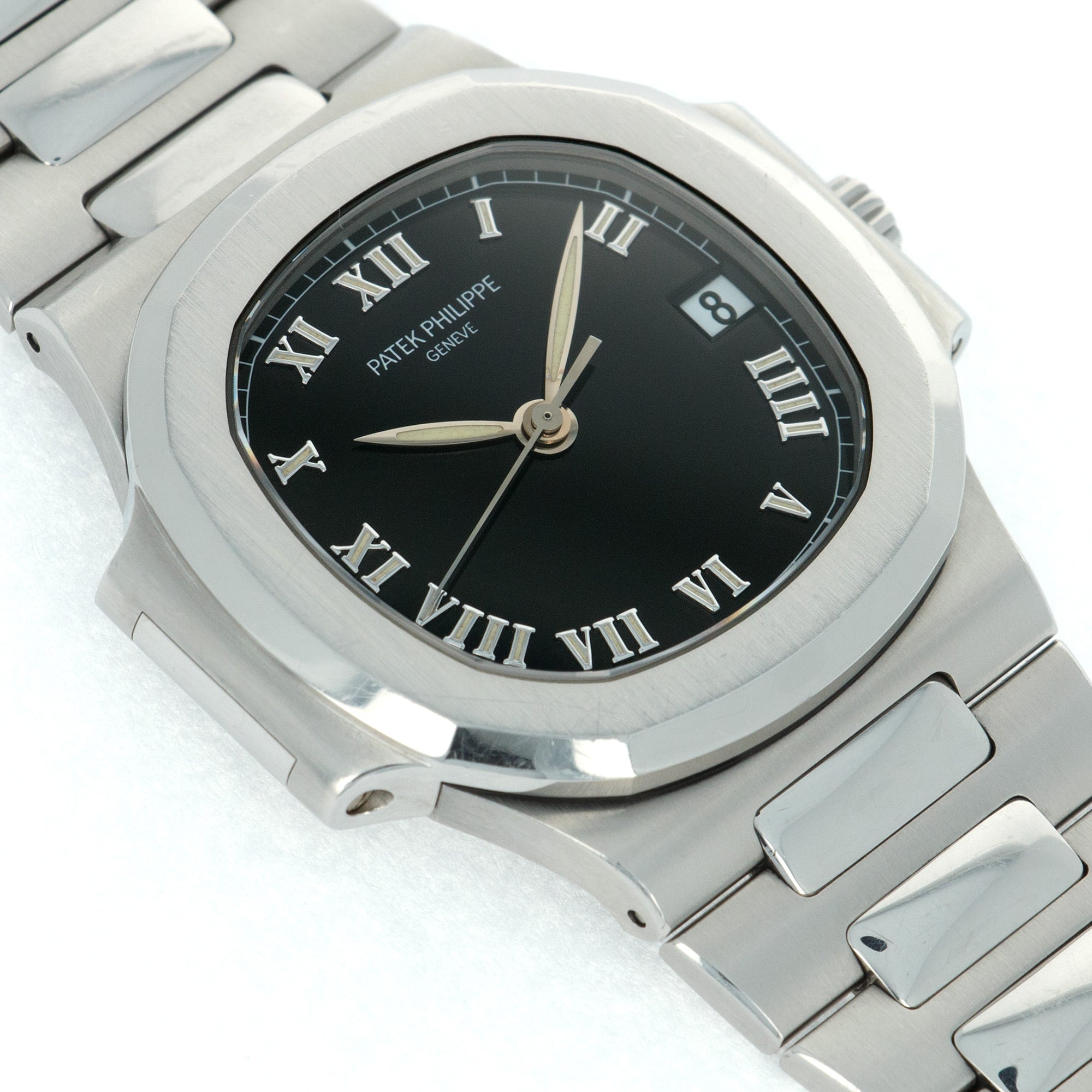 Patek Philippe - Patek Philippe Nautilus Ref. 3800 with Black Roman Numeral Dial - The Keystone Watches