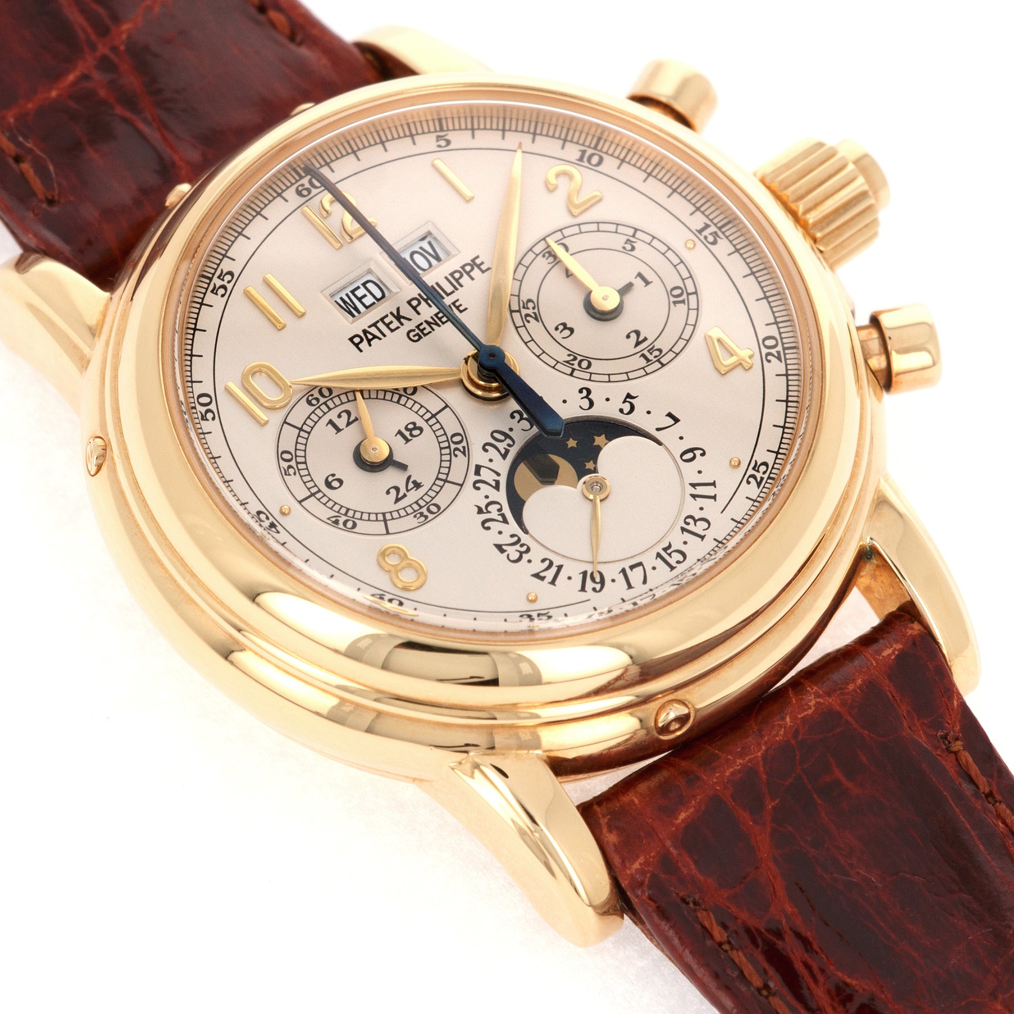 Patek Philippe - Patek Philippe Yellow Gold Perpetual Calendar Split Seconds Chrono Watch Ref. 5004 - The Keystone Watches