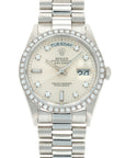 Rolex - Rolex Platinum Day-Date Ref 18046 with Diamond Bezel and Diamond Dial - The Keystone Watches