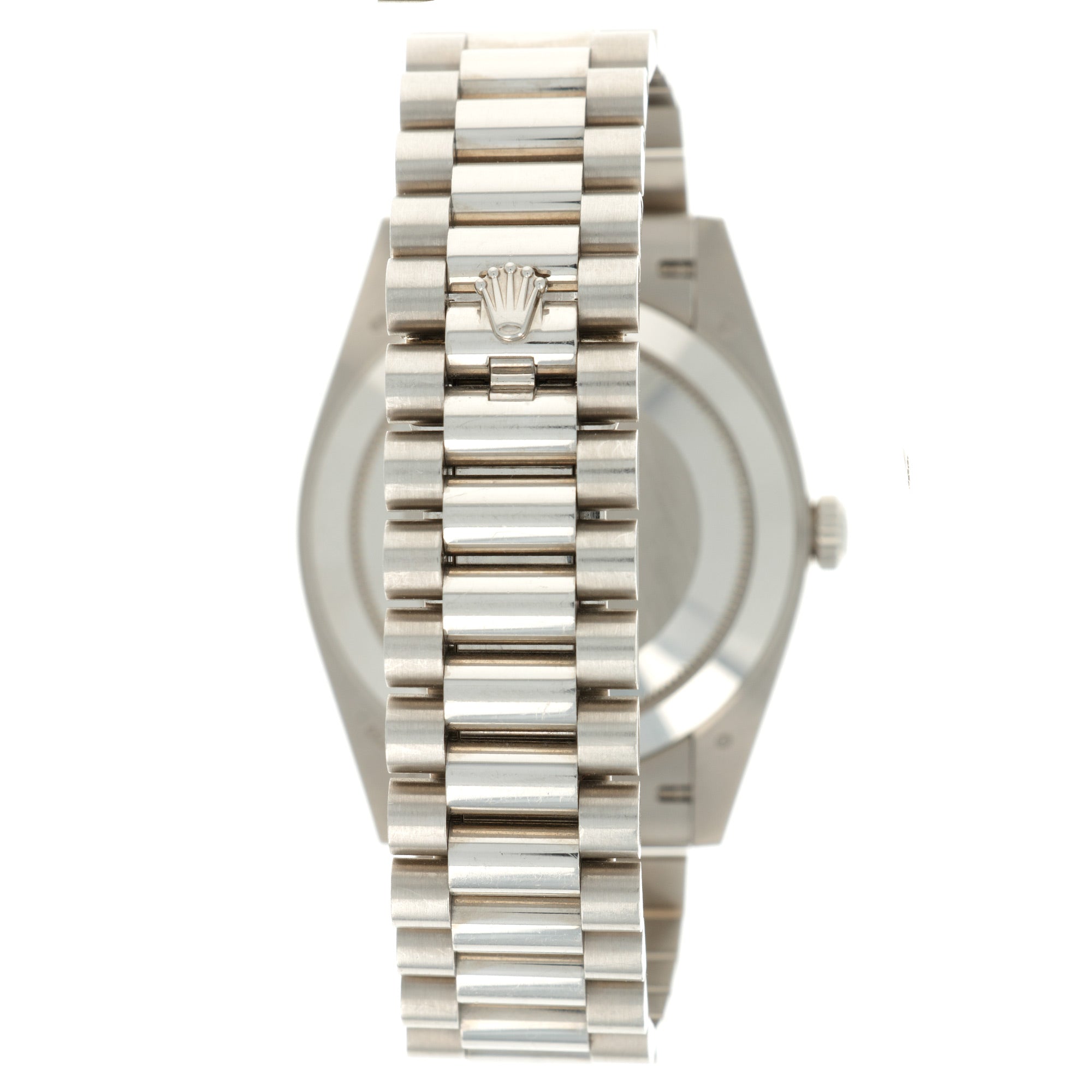 Rolex - Rolex White Gold Day-Date Ref. 228239 with Factory Baguette Diamond Dial - The Keystone Watches