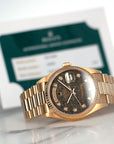 Rolex - Rolex Yellow Gold Jurassic Park Fossil Dial Day-Date Ref. 18038 - The Keystone Watches