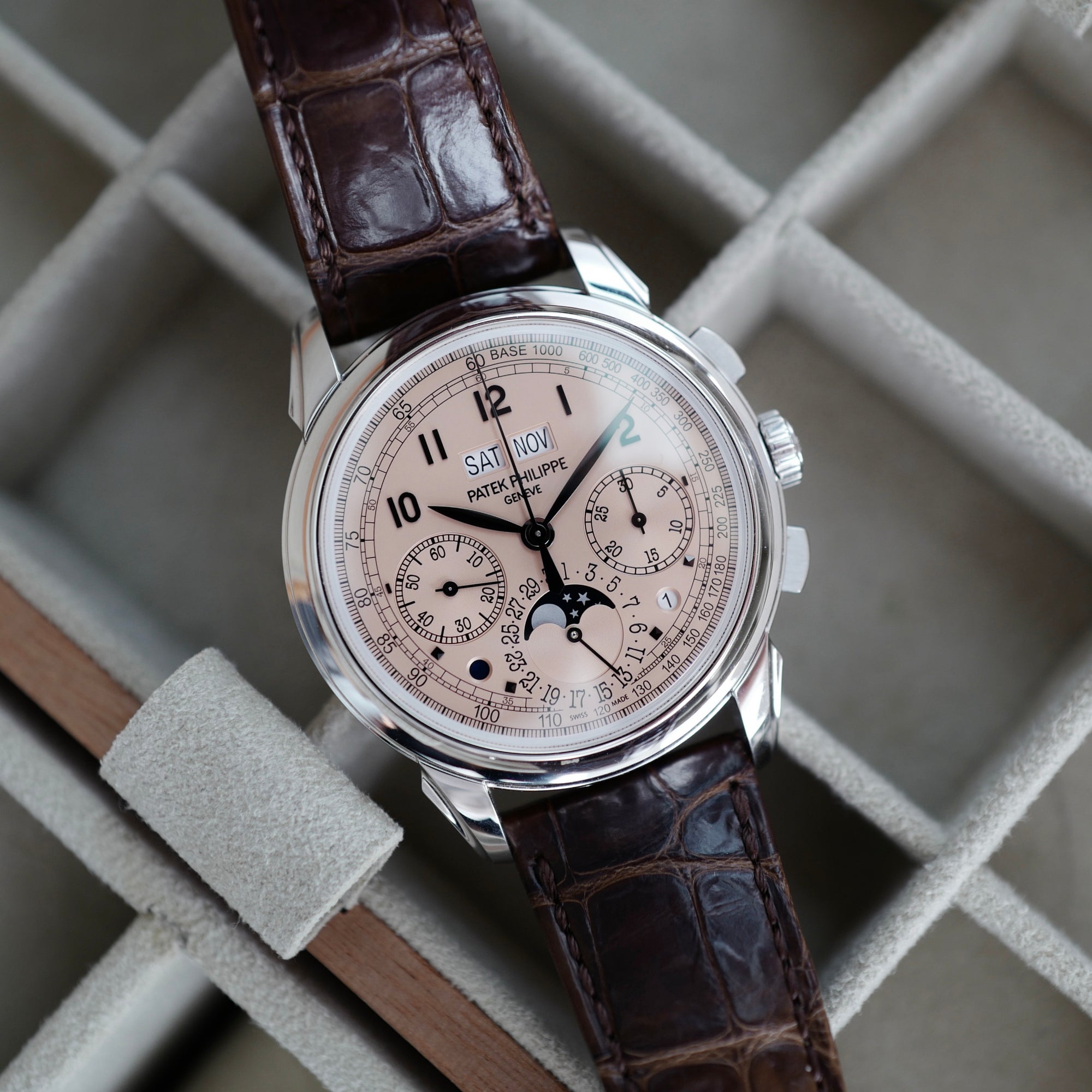 Patek Philippe - Patek Philippe Platinum Perpetual Calendar Chronograph, Ref. 5270P - The Keystone Watches