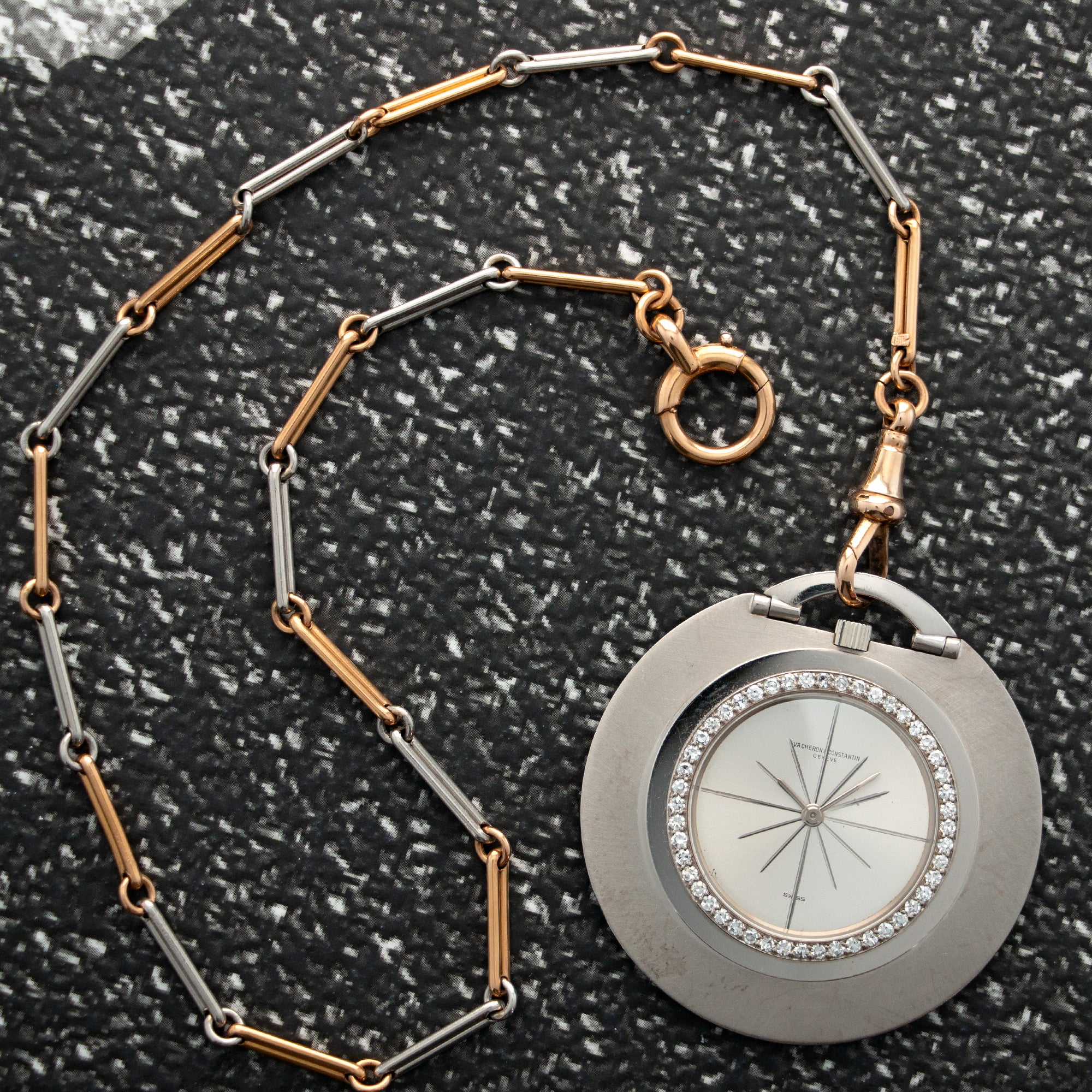 Vacheron Constantin - Vacheron Constantin White Gold diamond bezel pocket watch - The Keystone Watches