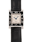 Cartier - Cartier White Gold Rectangulaire a Pattes Vis Armurier Enamel Tank Watch - The Keystone Watches