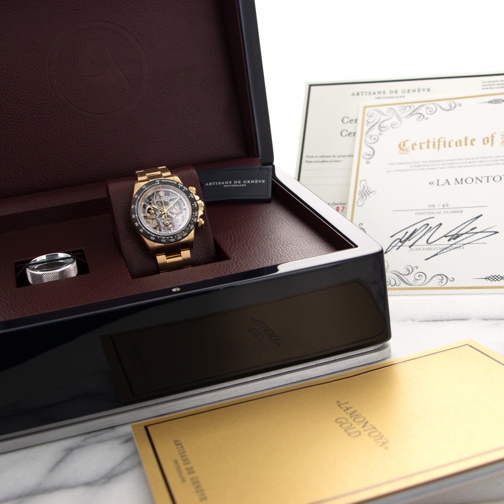 Rolex - Rolex Yellow Gold Daytona La Montoya Artisans de Geneve Watch - The Keystone Watches