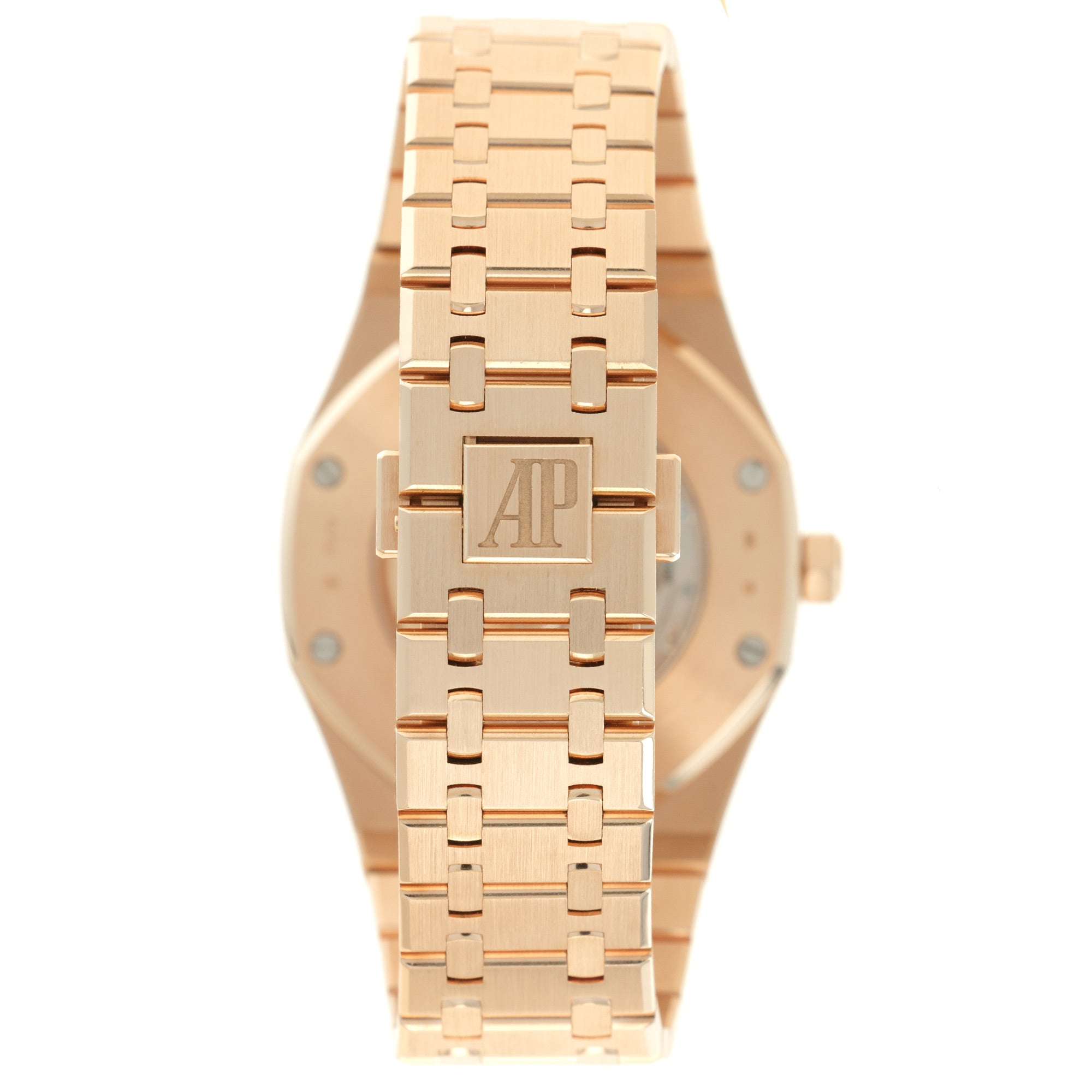 Audemars Piguet - Audemars Piguet Rose Gold Royal Oak Watch Ref. 15400 with Original and Papers - The Keystone Watches