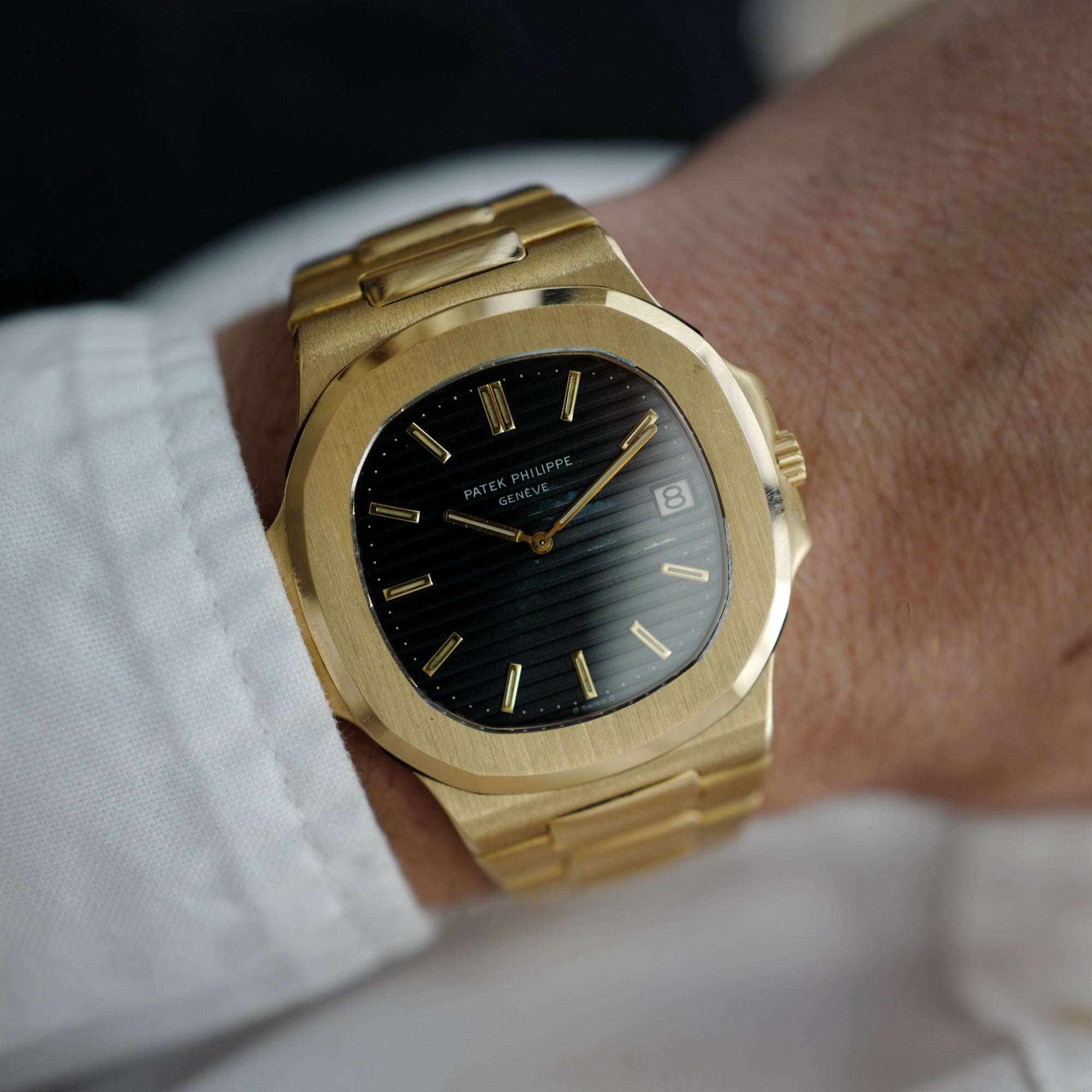 Patek Philippe - Patek Philippe Yellow Gold Nautilus Jumbo Watch Ref. 3700 - The Keystone Watches