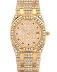 Audemars Piguet - Audemars Piguet Yellow Gold Royal Oak Diamond Watch - The Keystone Watches