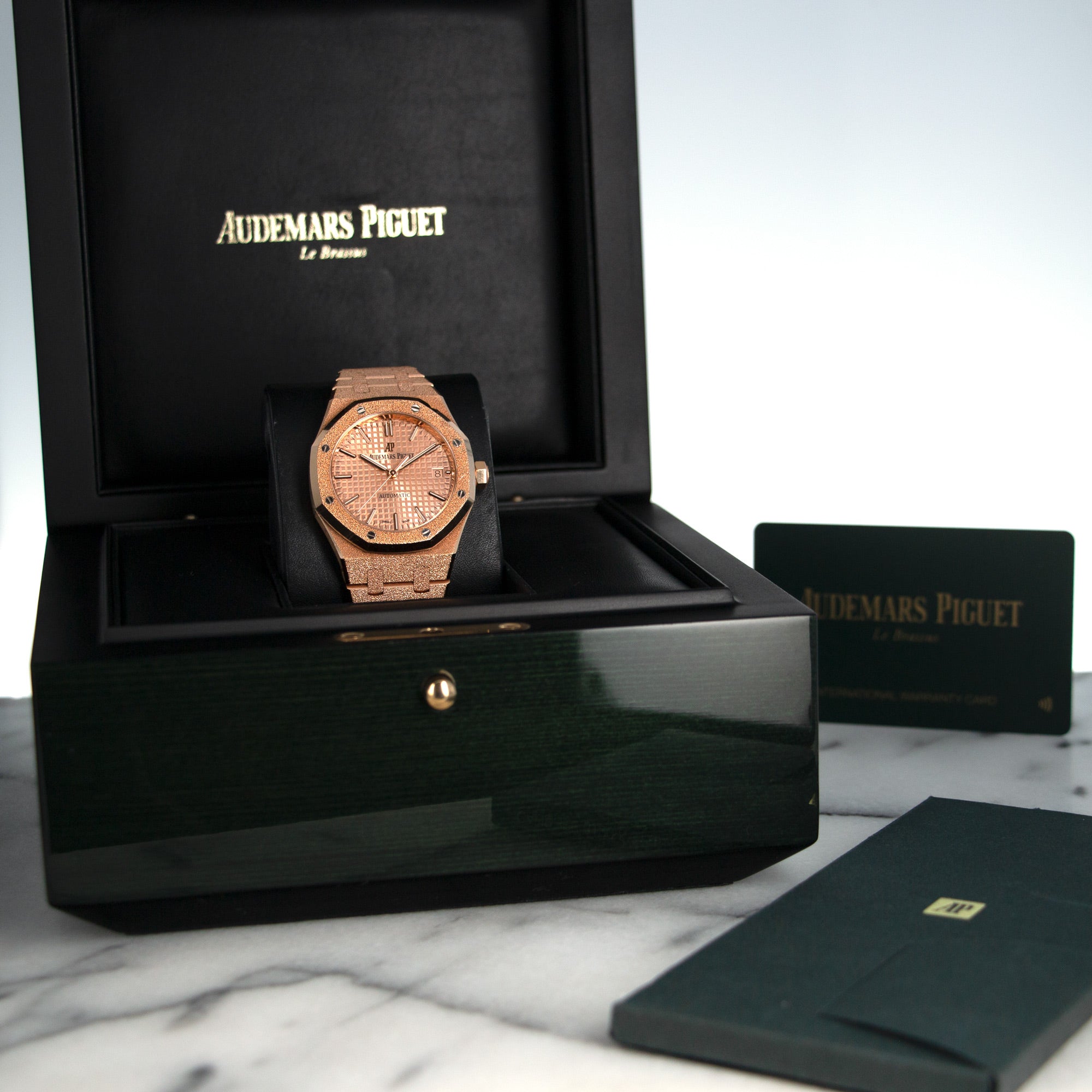Audemars Piguet - Audemars Piguet Frosted Rose Gold Royal Oak Ref. 15454 - The Keystone Watches