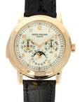 Patek Philippe - Patek Philippe Rose Gold Perpetual Minute Repeater Watch Ref. 5074, Complete and Unworn - The Keystone Watches