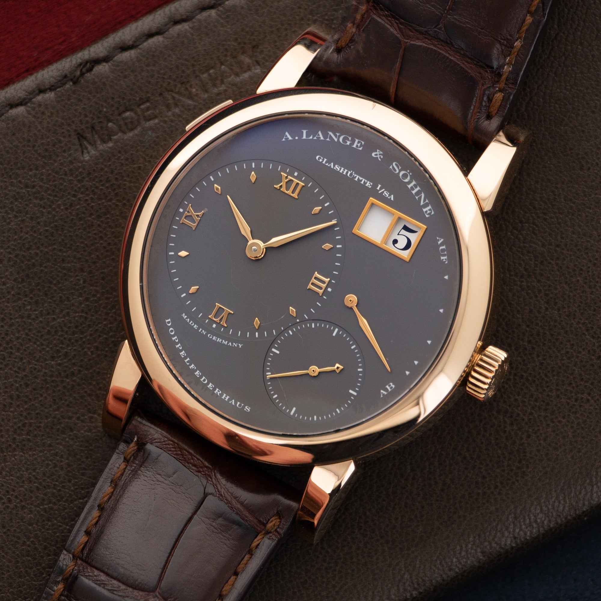 A. Lange & Sohne - A. Lange & Sohne Rose Gold Lange 1 Watch Ref. 101.033 - The Keystone Watches