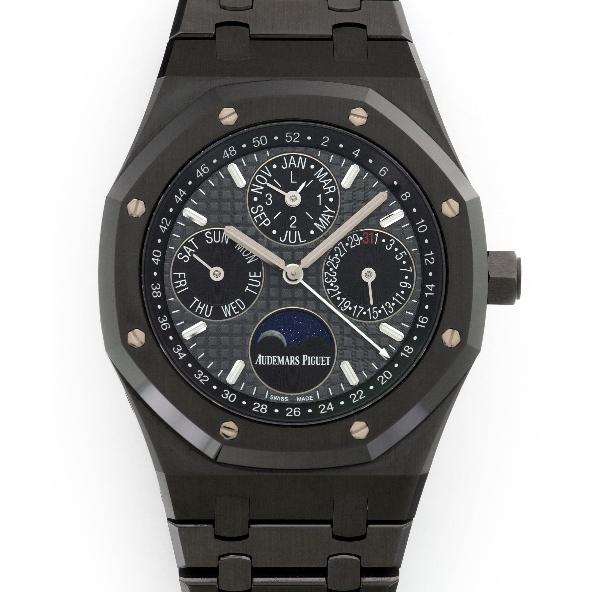 Audemars Piguet - Audemars Piguet Black Ceramic Royal Oak Perpetual Calendar Watch - The Keystone Watches