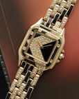 Cartier - Cartier Yellow Gold Panthere Enamel Diamond Watch - The Keystone Watches