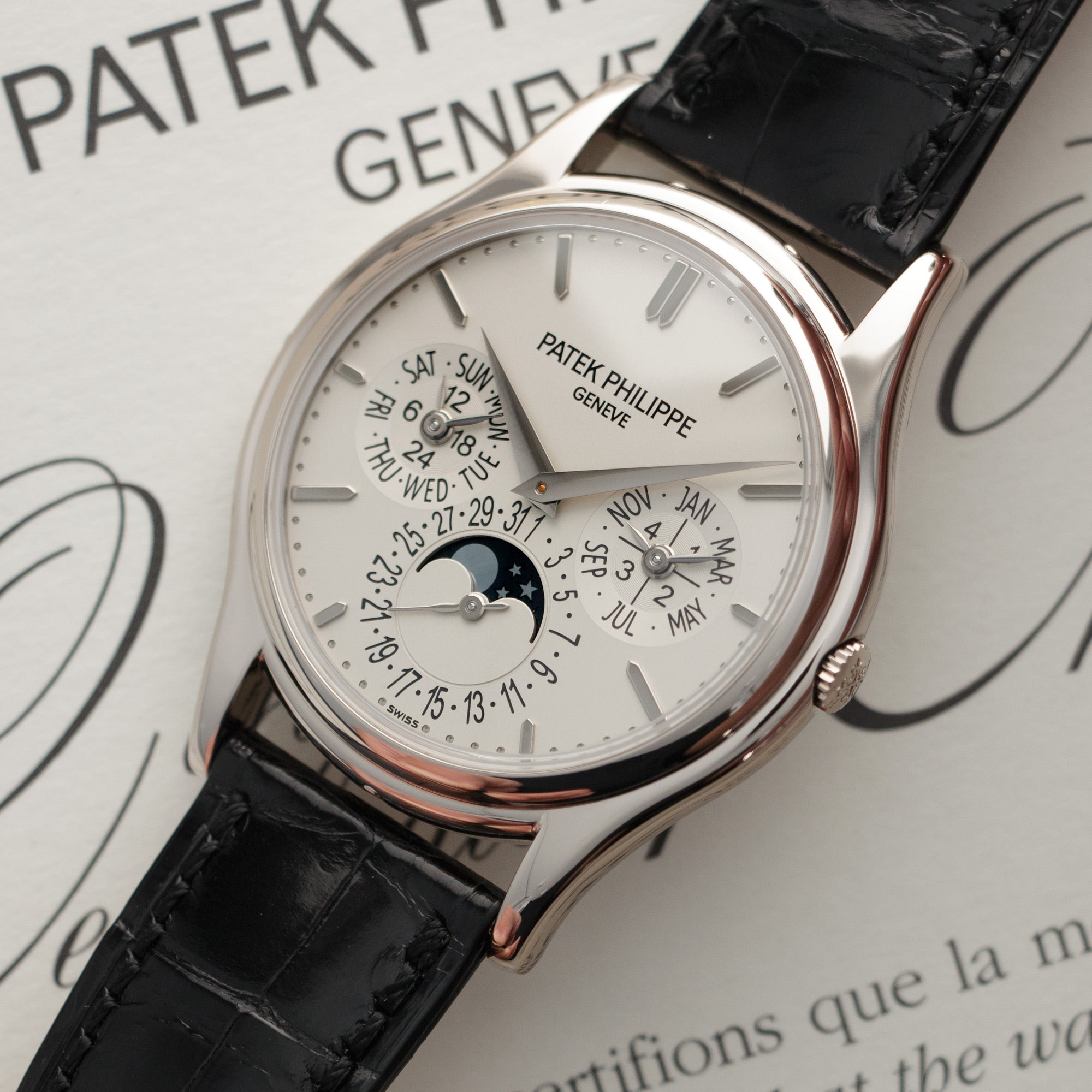 Patek Philippe - Patek Philippe White Gold Perpetual Calendar Automatic Watch Ref. 5140 - The Keystone Watches