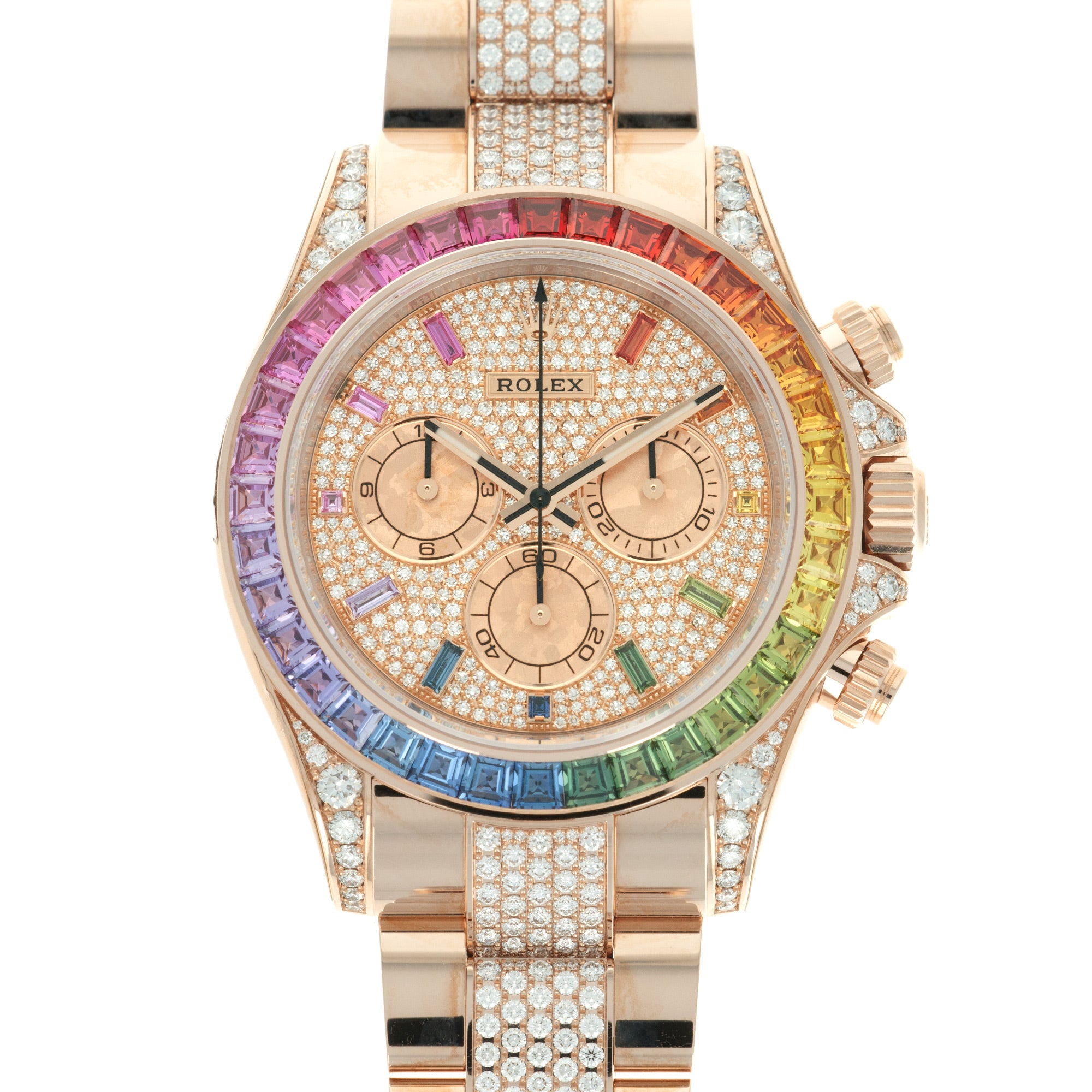 Rolex - Rolex Rose Gold Daytona Rainbow Watch Ref. 116595 in Unworn Condition - The Keystone Watches